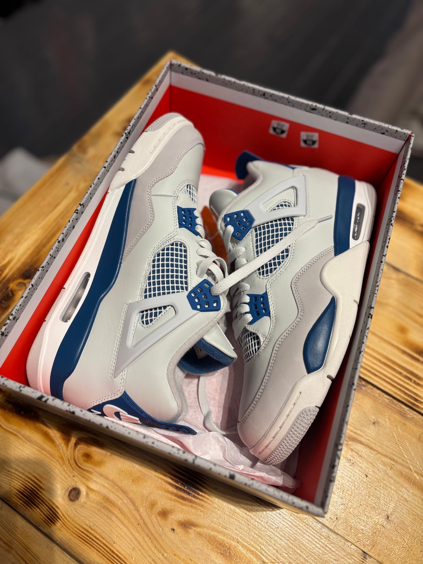 Jordan 4 blue military