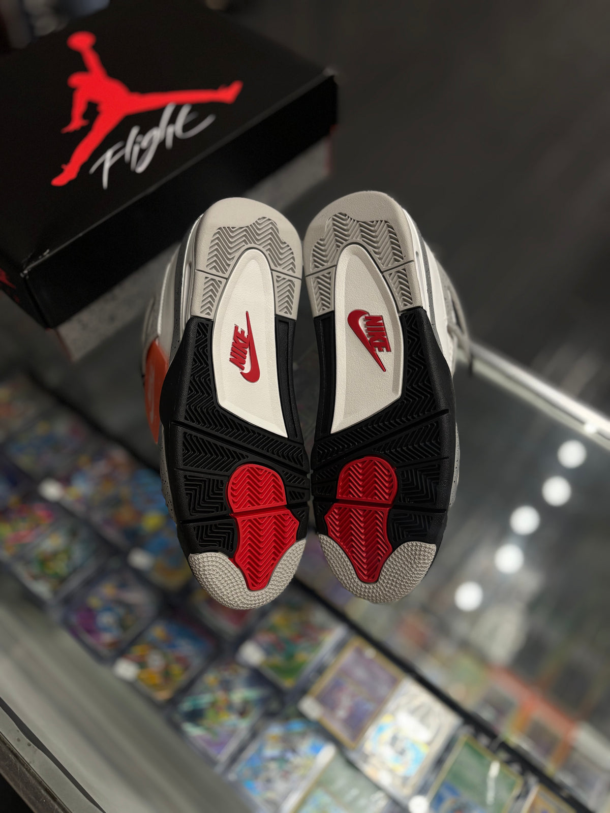 Jordan 4 “white cement”/size 10