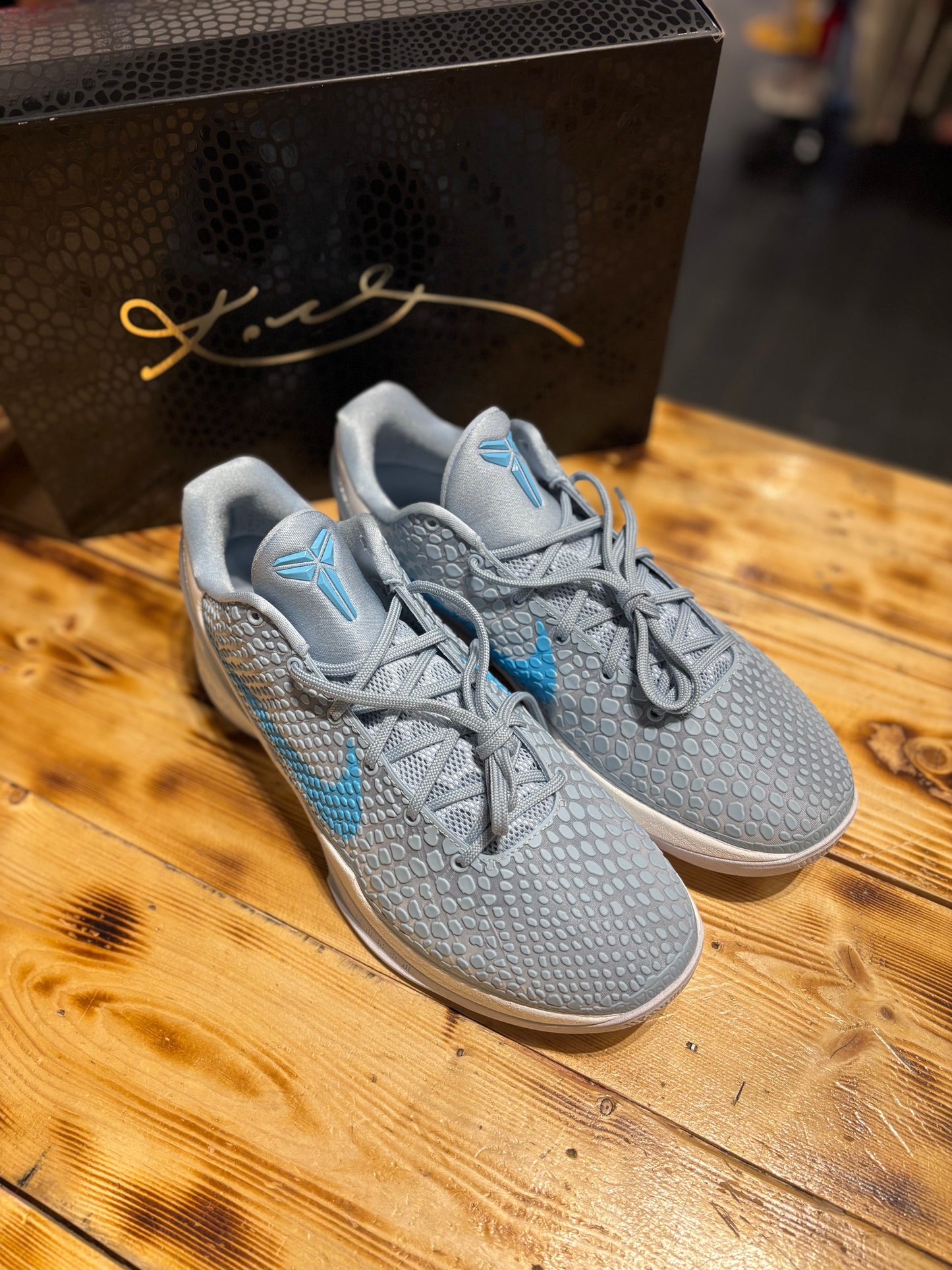 Kobe 6 “Caitlyn Clark Light Armory Blue”/size 12