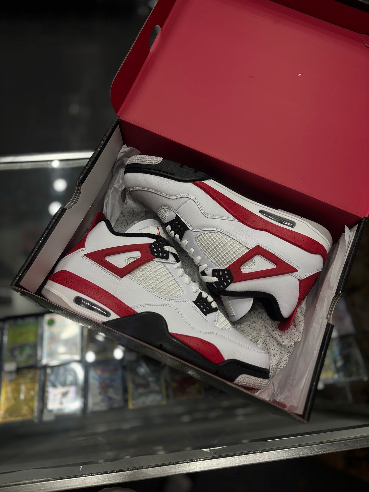 Jordan 4 “red cement”/size 13