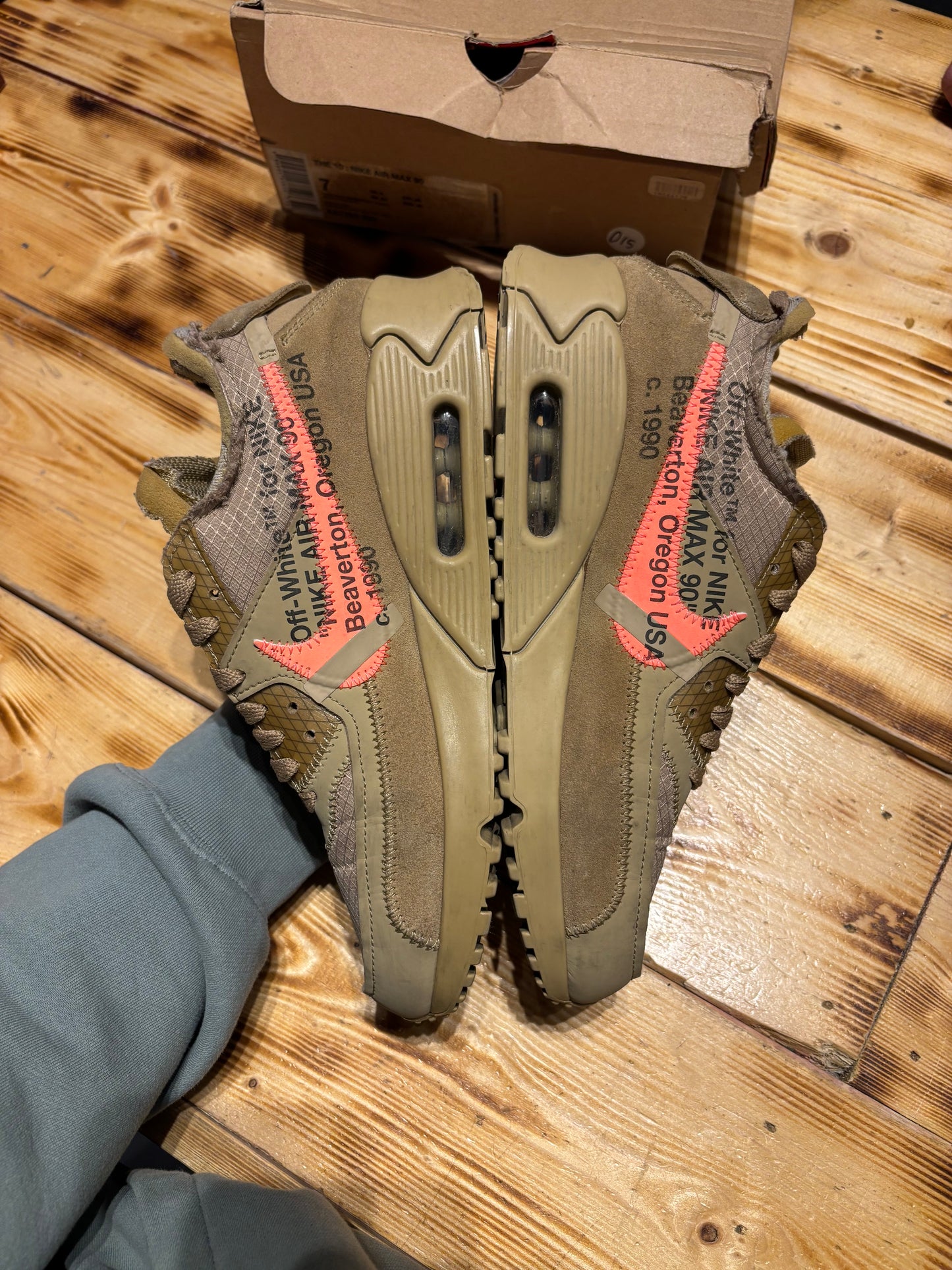 Airmax 90 off white/size 7