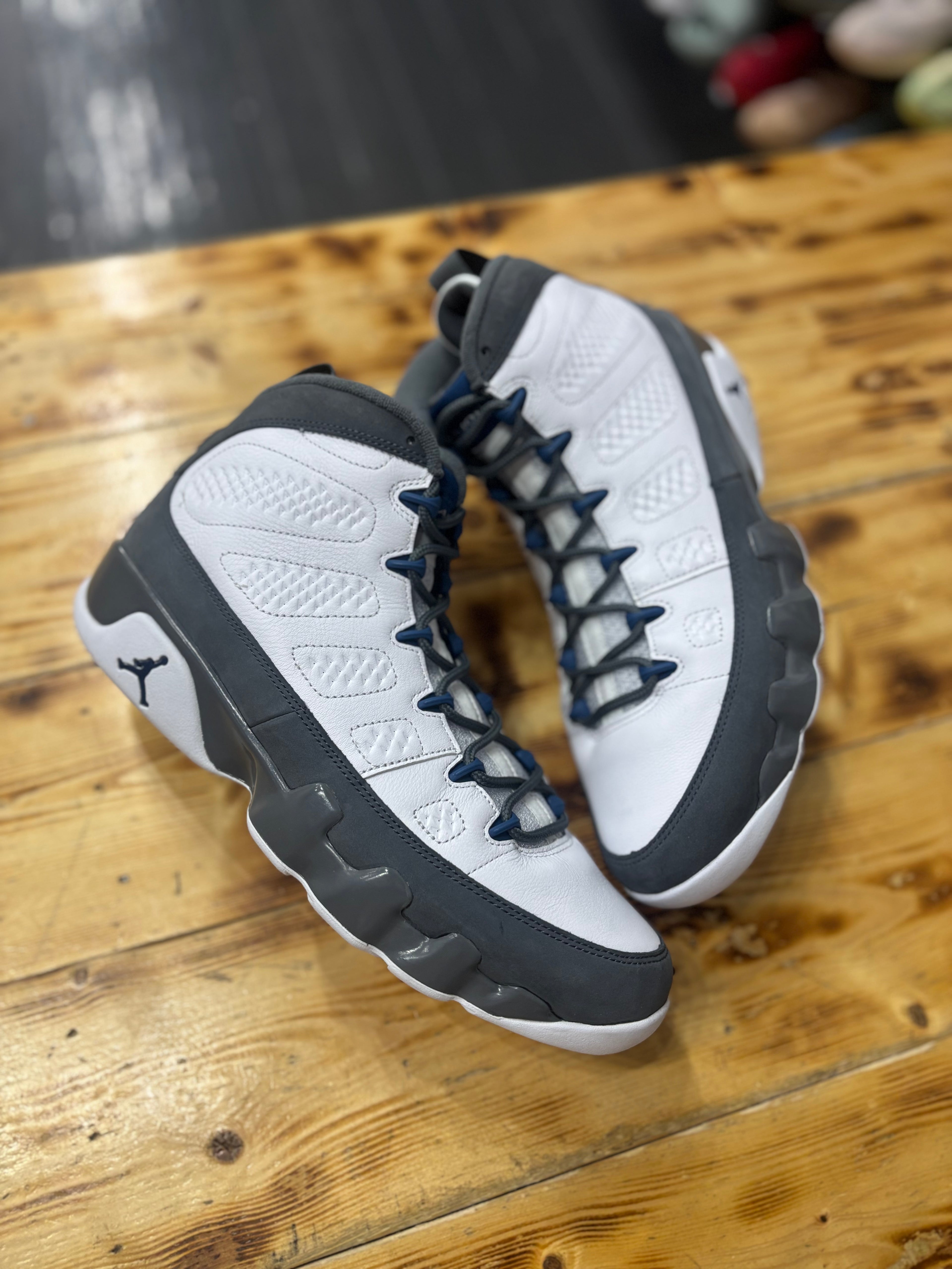 Jordan 9 “Flint grey French blue”/size 11.5