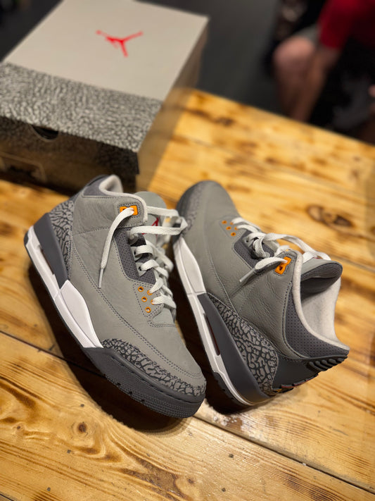 Jordan 3 “cool grey”/size 9.5