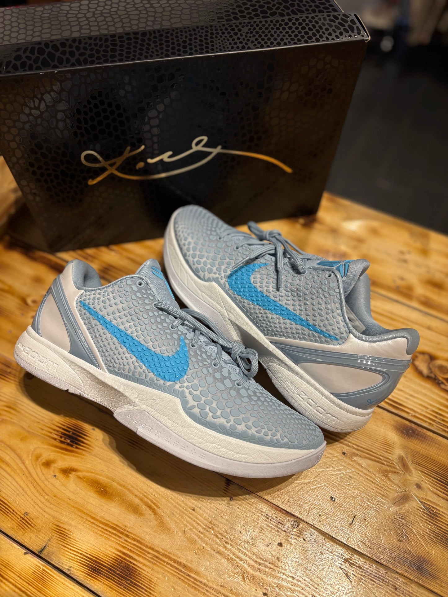 Kobe 6 “Caitlyn Clark Light Armory Blue”/size 12