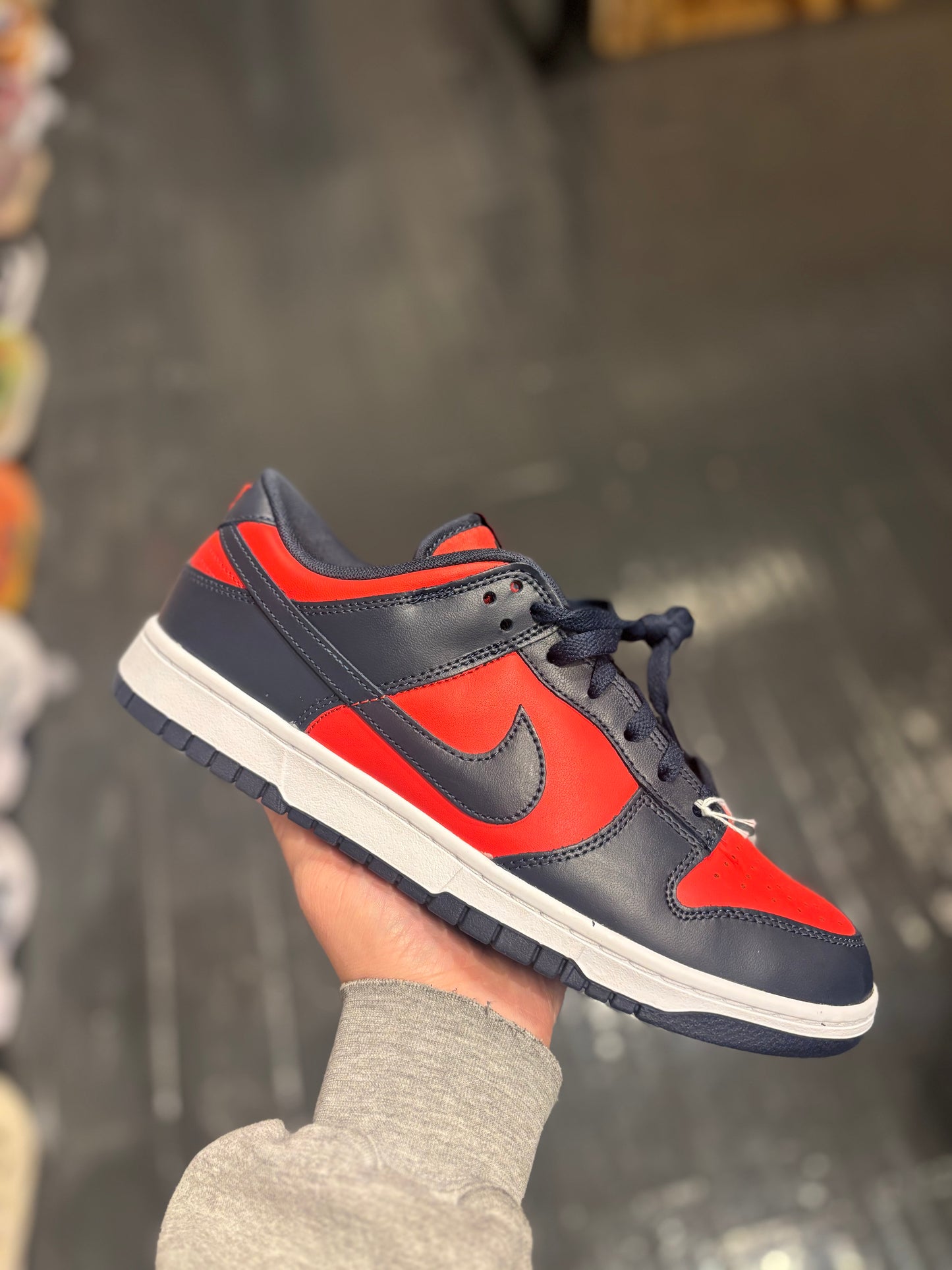Nike dunk low red/navy