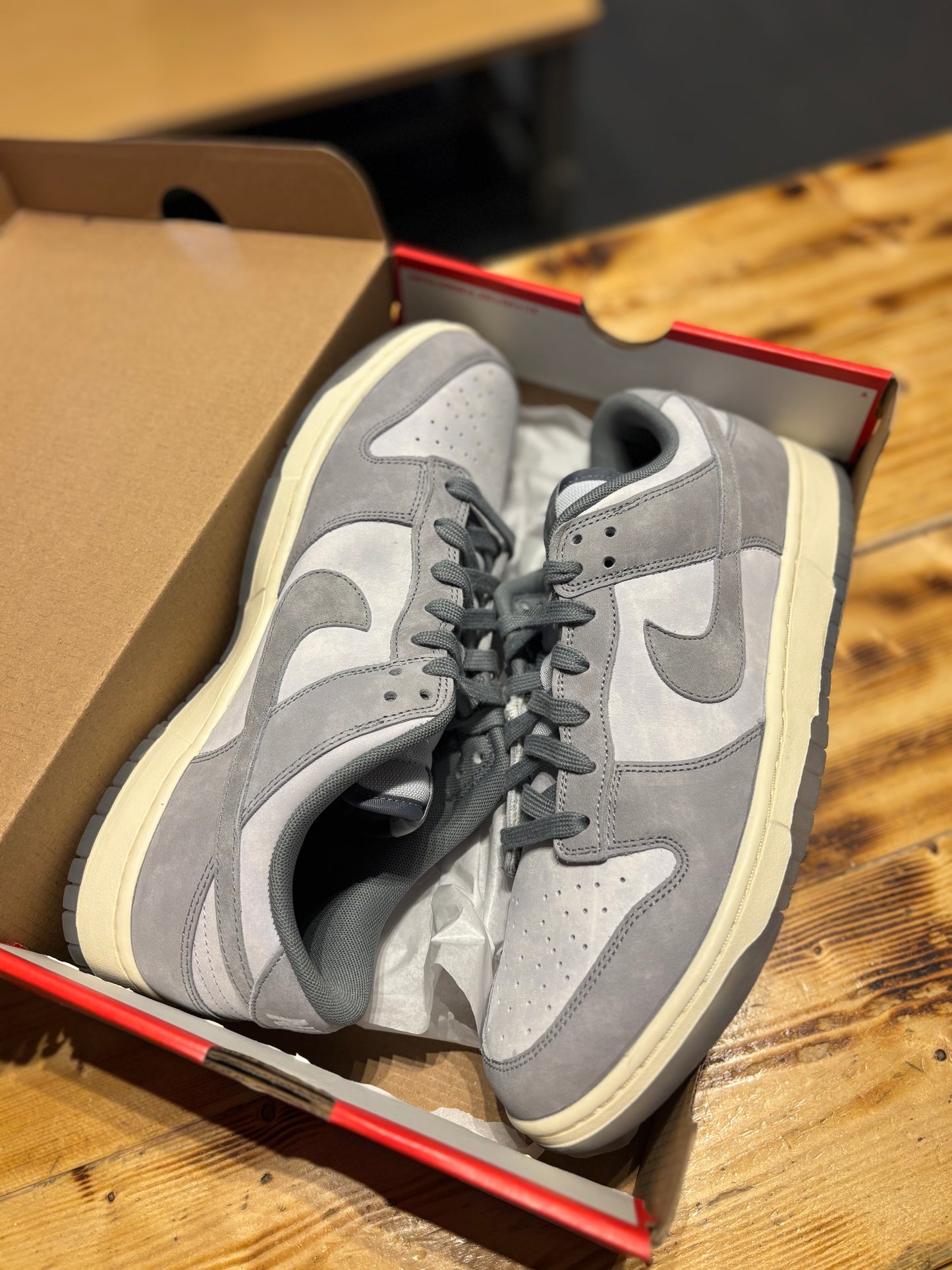 Nike dunk “cool grey football grey”/size 12