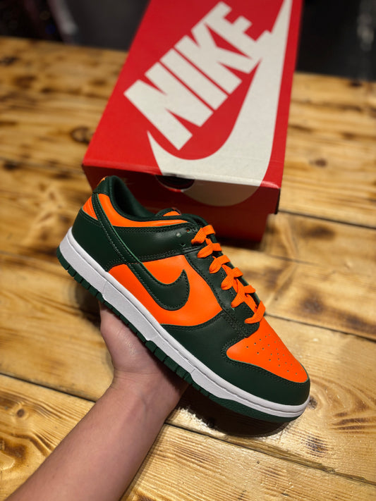 Nike dunk low “Miami hurricanes”-8.5