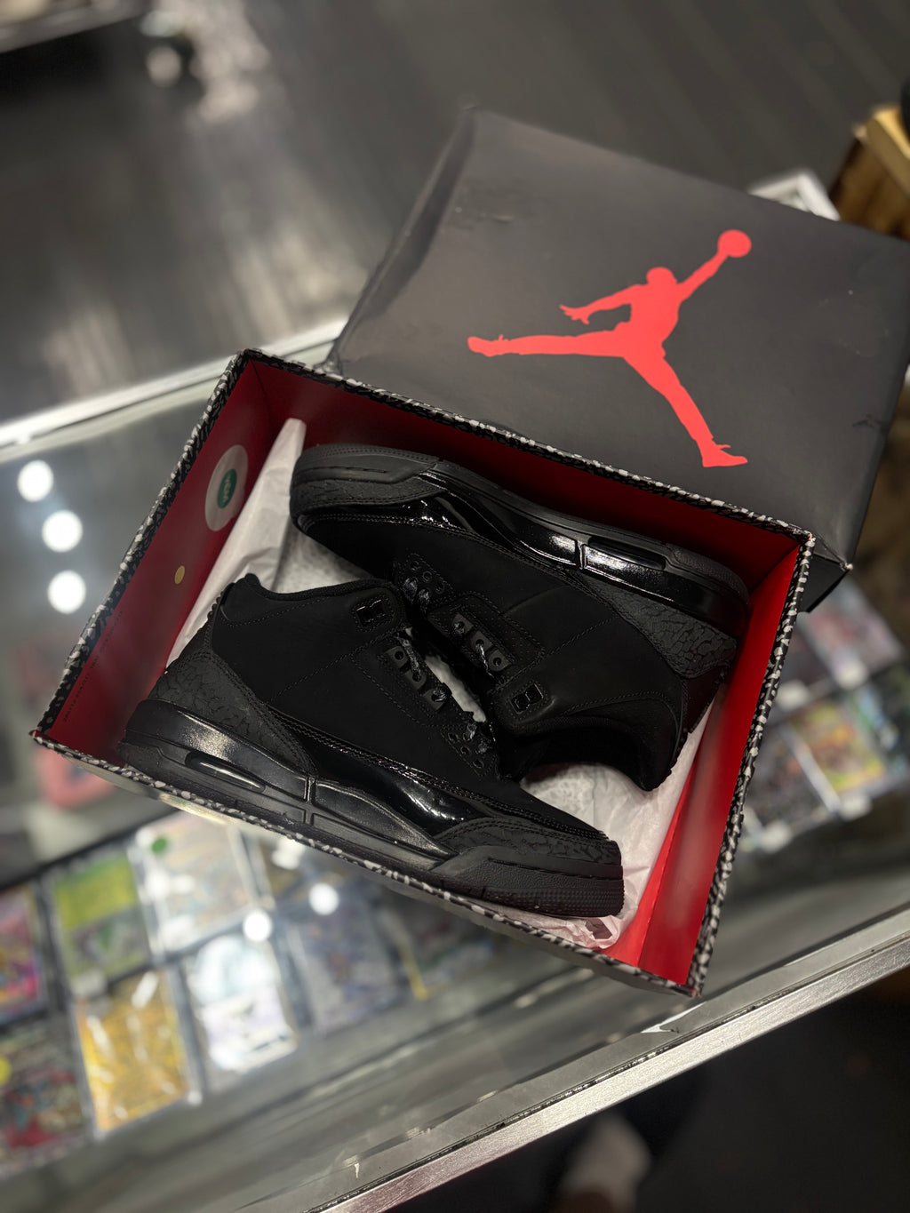Jordan 3 “black cat”/size 6.5y