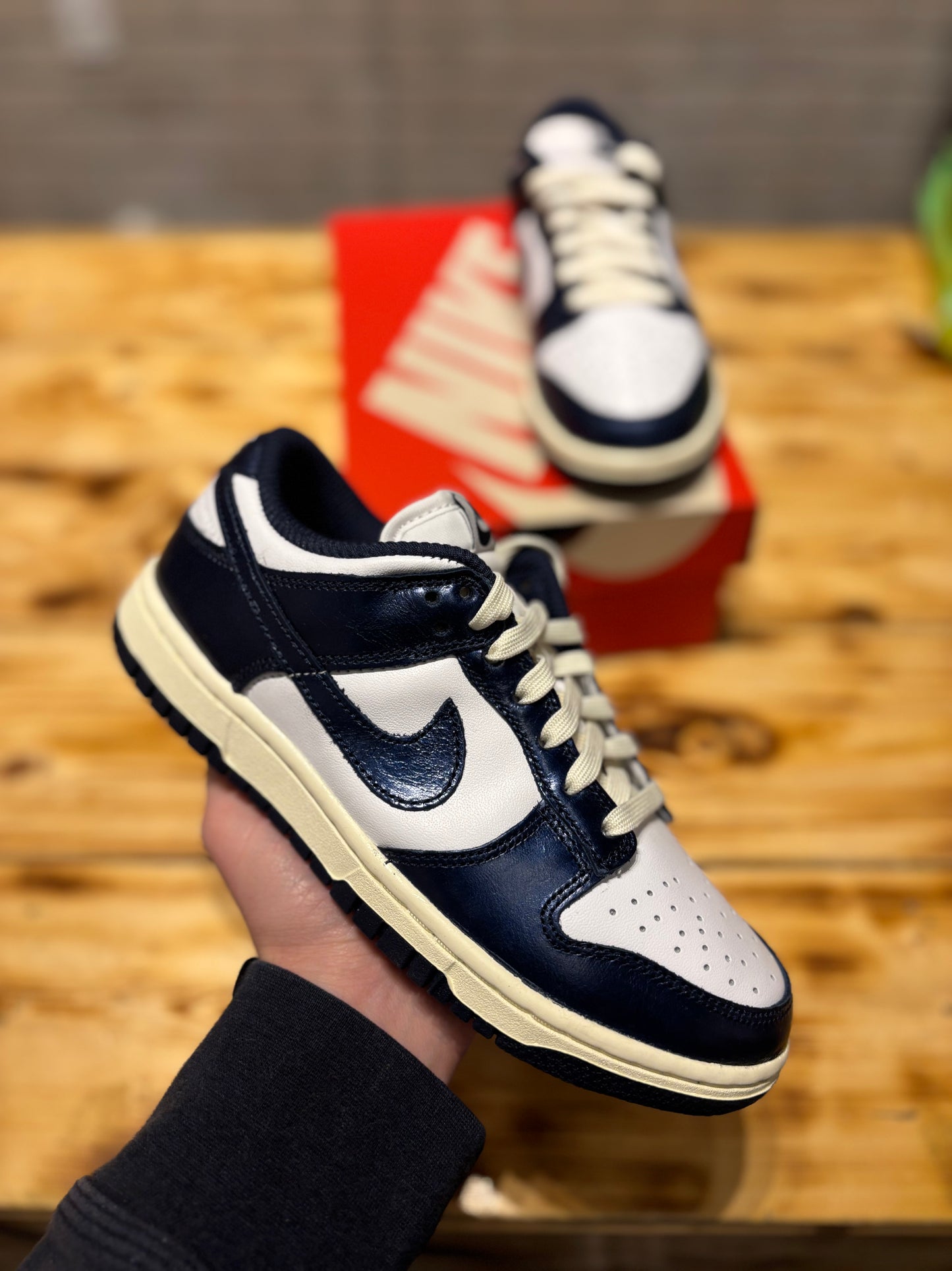 Nike dunk low vintage navy