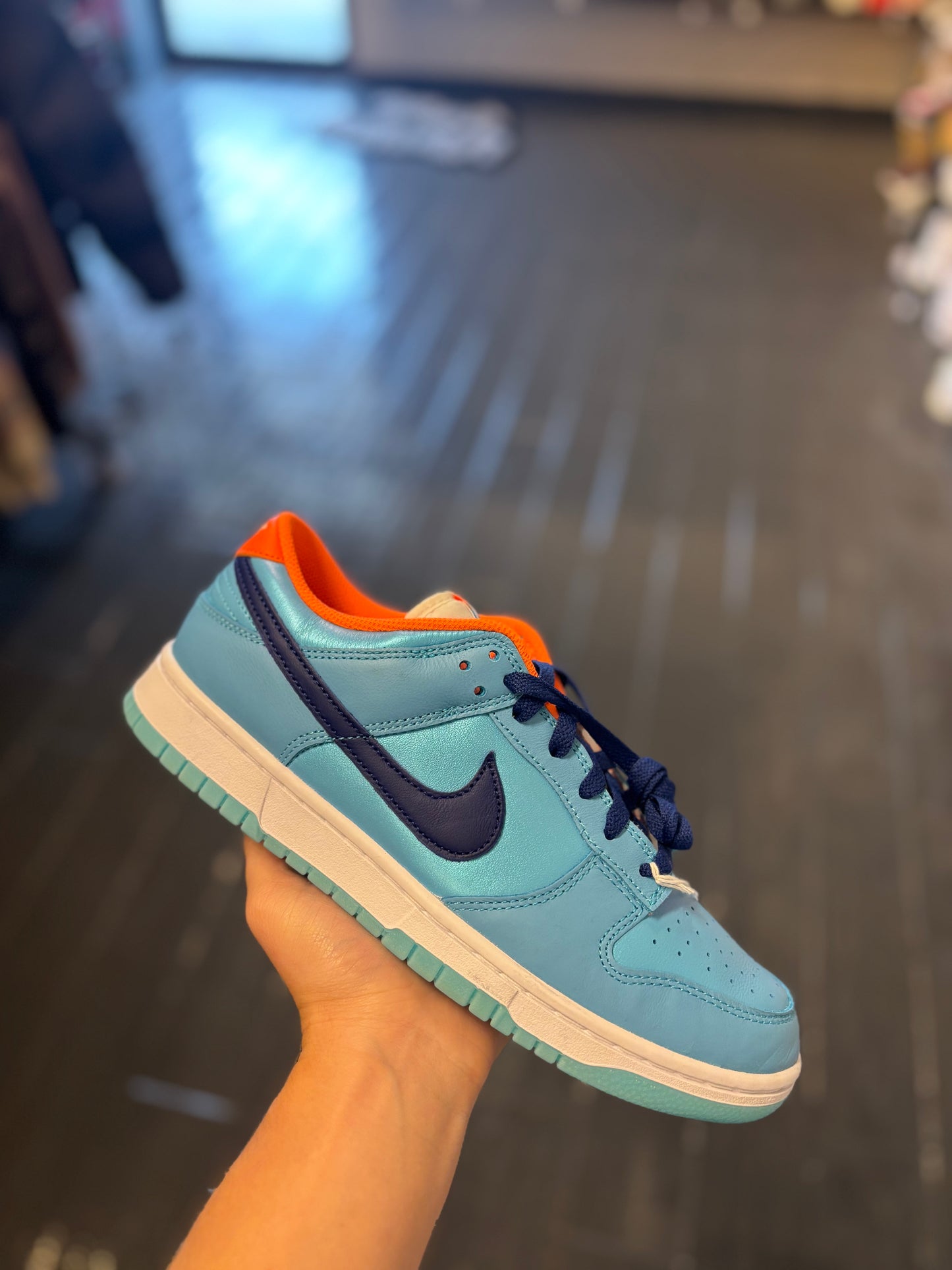 Nike dunk low blue/orange