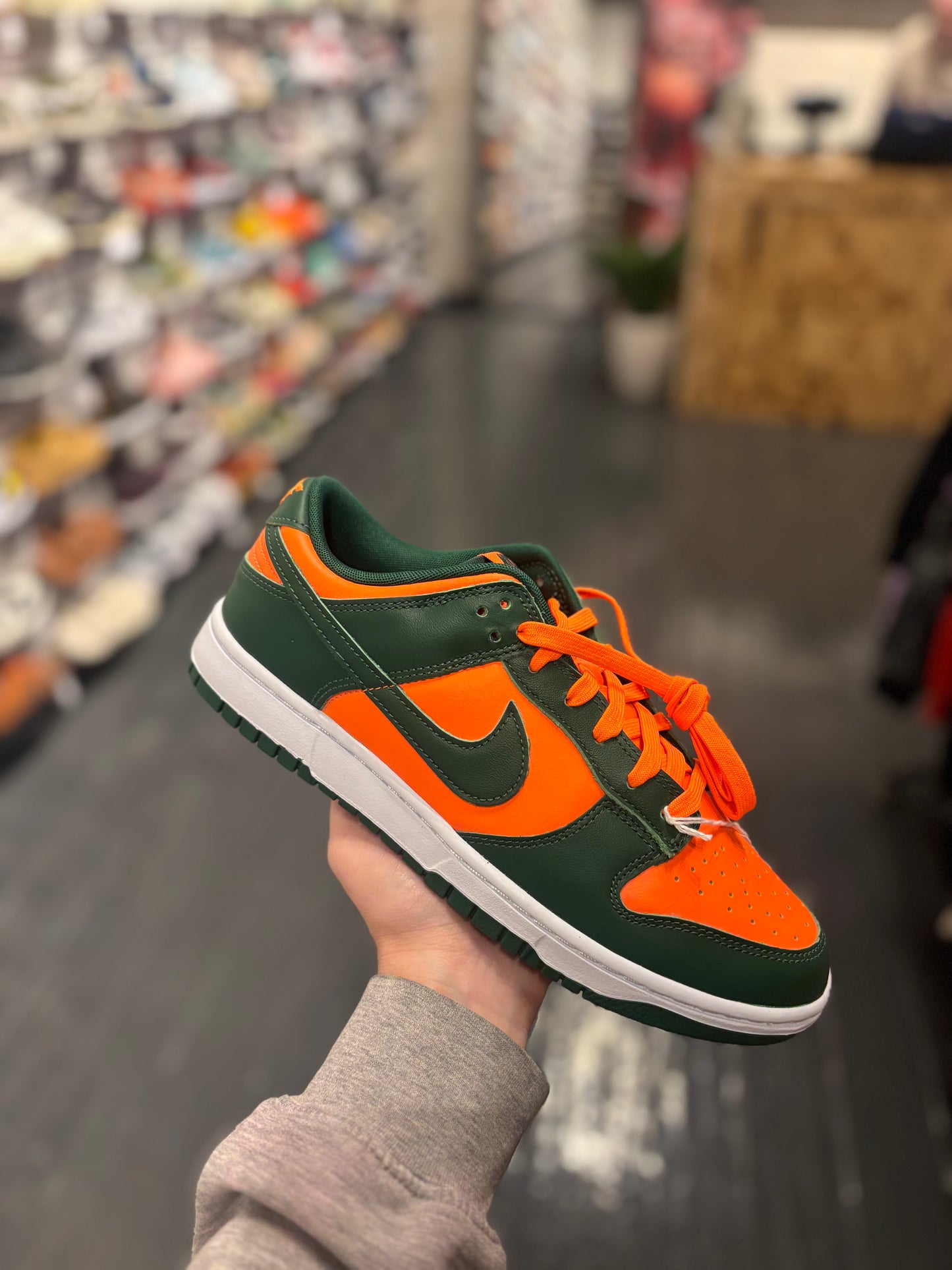 Nike dunk low orange/green