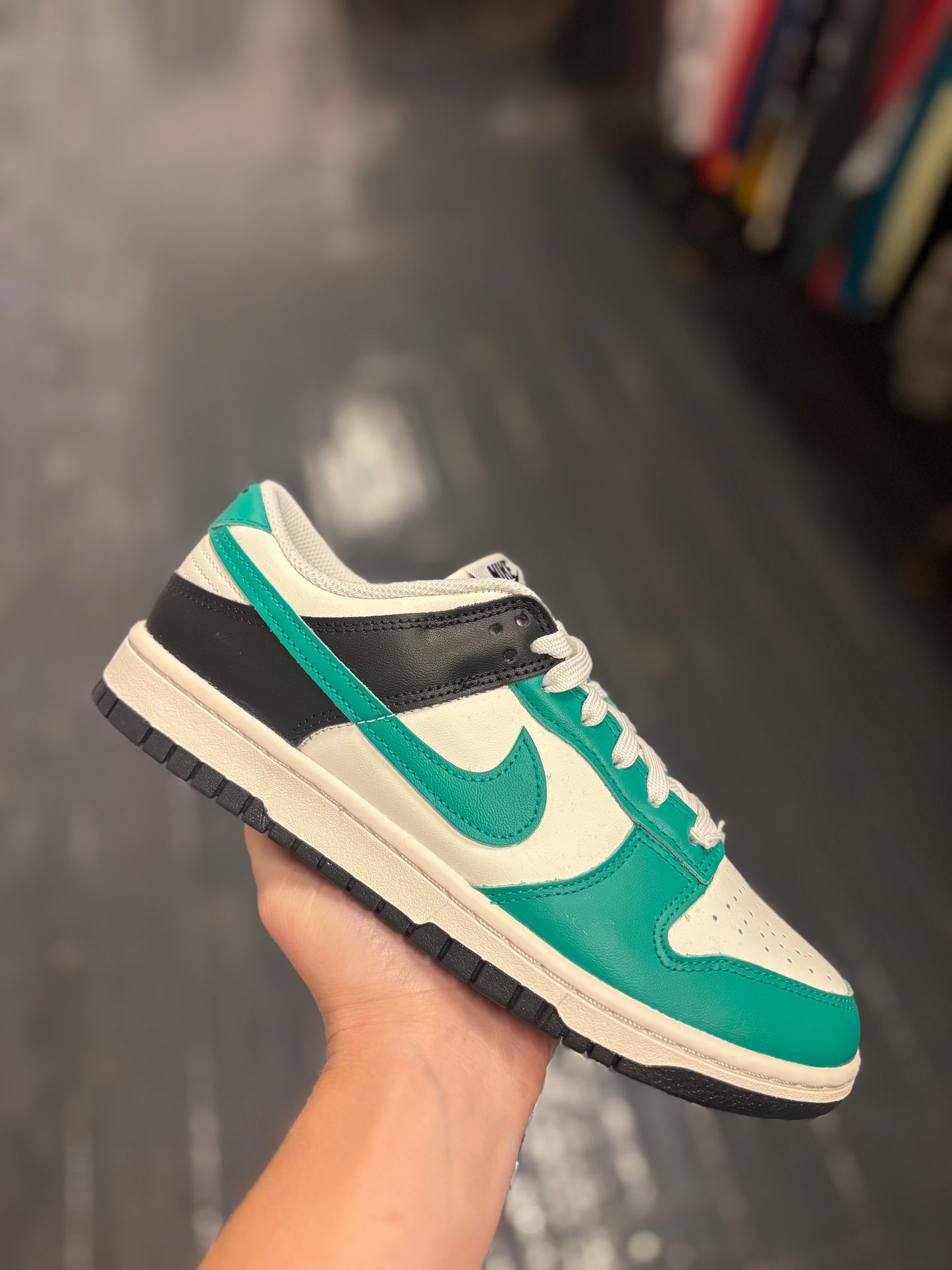 Nike dunk low green/black