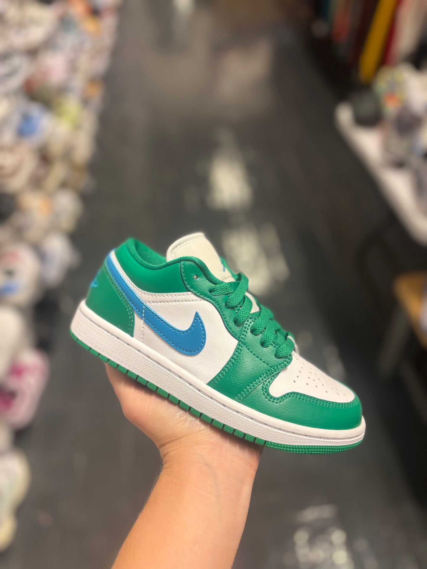 Jordan 1 low green/blue