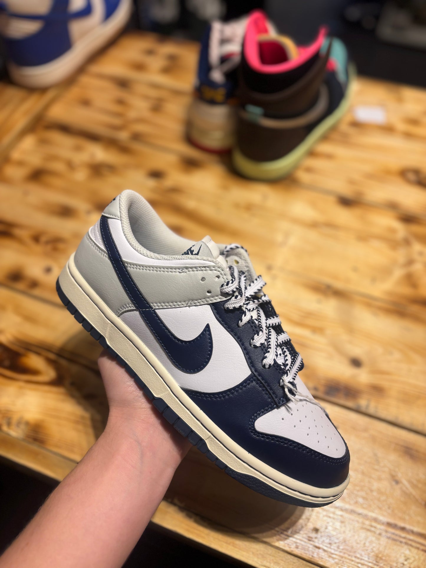 Nike dunk low navy-8