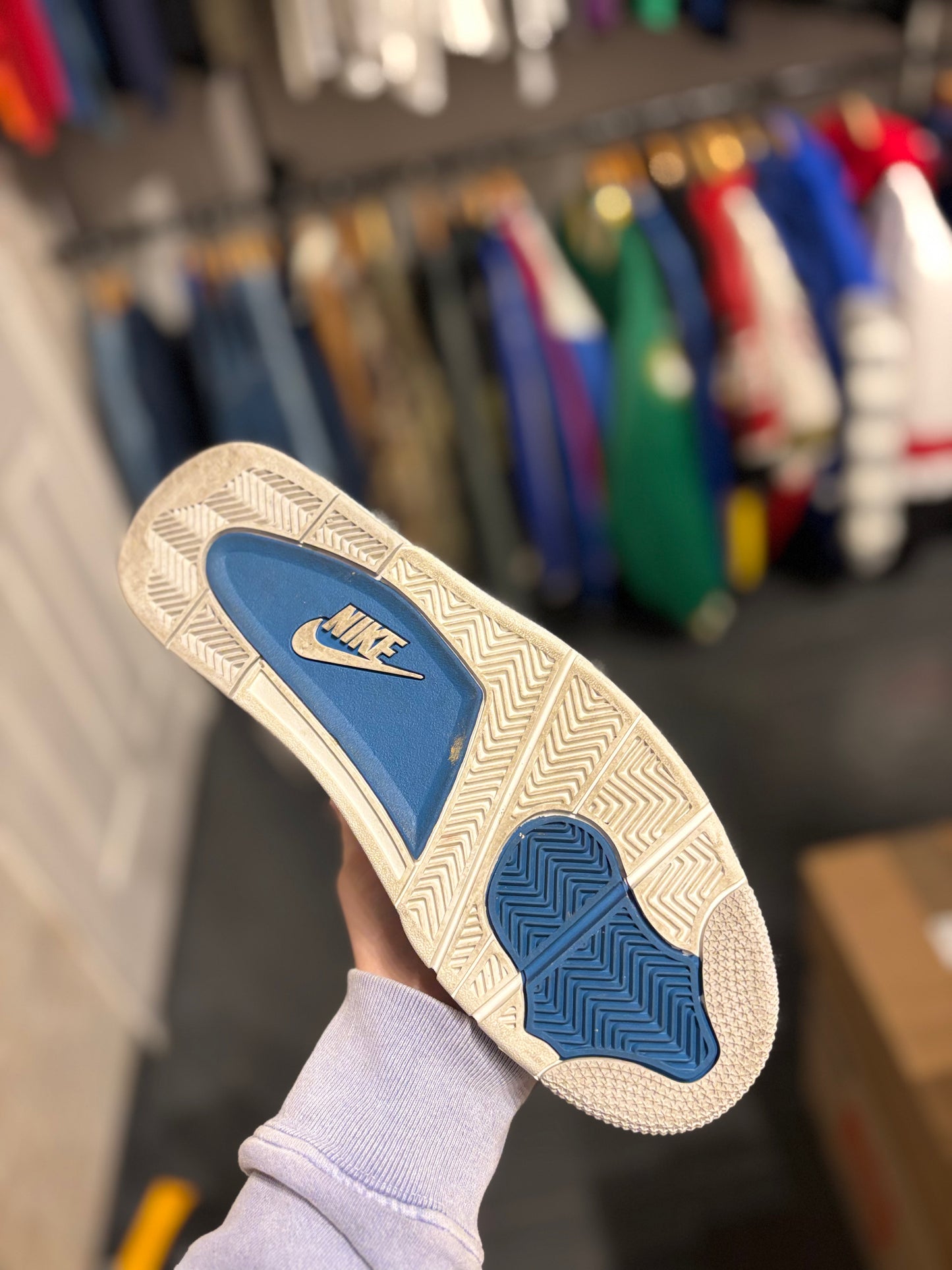 Jordan 4 blue military